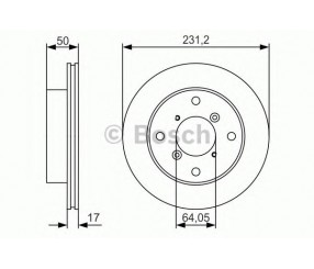 BOSCH 0986479R96 Fren Diski Ön - . Görsel