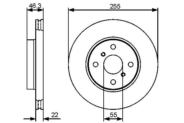 BOSCH 0986479430 Ön Fren Aynası - . Görsel