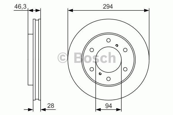 BOSCH 0986479S63 Fren Diski Ön - . Görsel