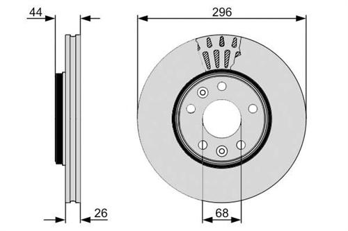 BOSCH 0986479S93 Fren Diski Ön - 6. Görsel