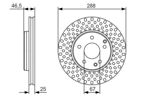 BOSCH 0986479R69 Fren Diski Ön - . Görsel