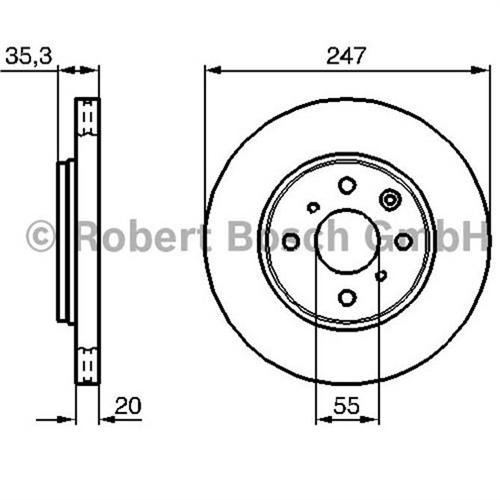 Ön Fren Aynasi P107 1.0 1.4Hdi C1 1.0 1.4Hdi Toyota Aygo - . Görsel