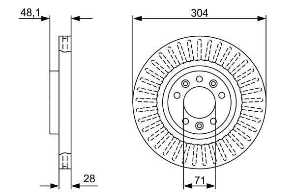 BOSCH 0986479A89 Fren Diski Ön - . Görsel