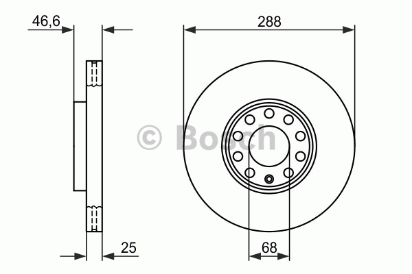 BOSCH 0986479R82 Fren Diski Ön - . Görsel