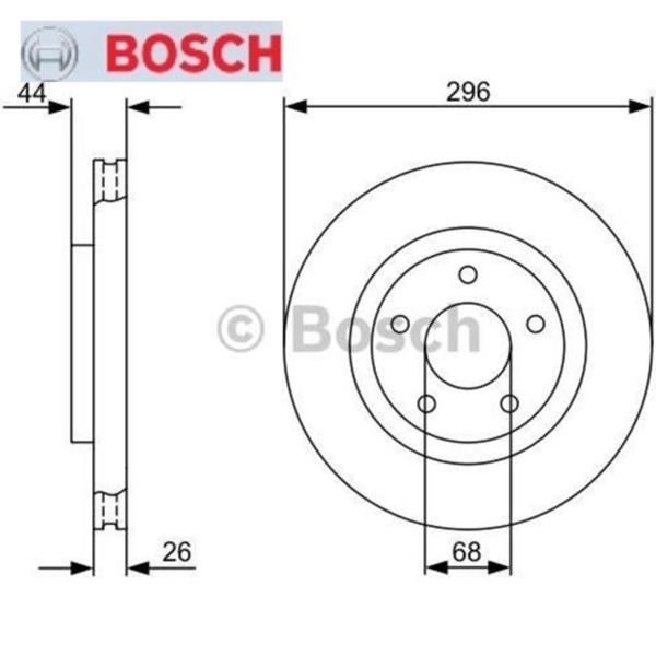 BOSCH 0986479358 Fren Diski Ön - . Görsel