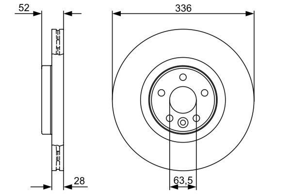 BOSCH 0986479395 Ön Fren Aynası - . Görsel