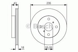 BOSCH 0986479S46 Fren Diski Ön - . Görsel