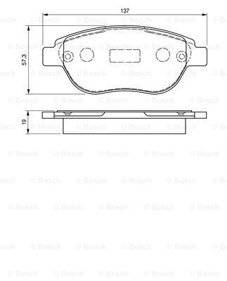 BOSCH 0986494038 Ön Fren Balata