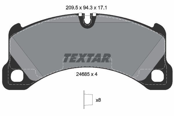 TEXTAR 2468501 Fren Balatası Ön