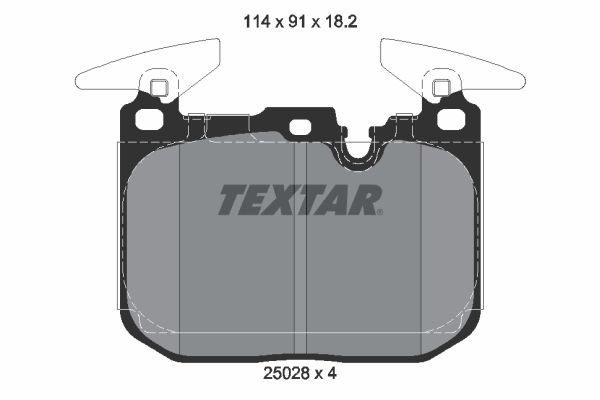 TEXTAR 2502801 Fren Balatası Ön