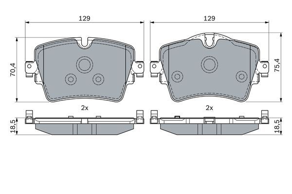 BOSCH 0986494940 Ön Fren Balata