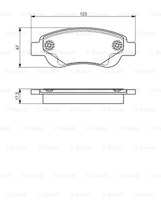 BOSCH 0986495085 Ön Fren Balata - . Görsel