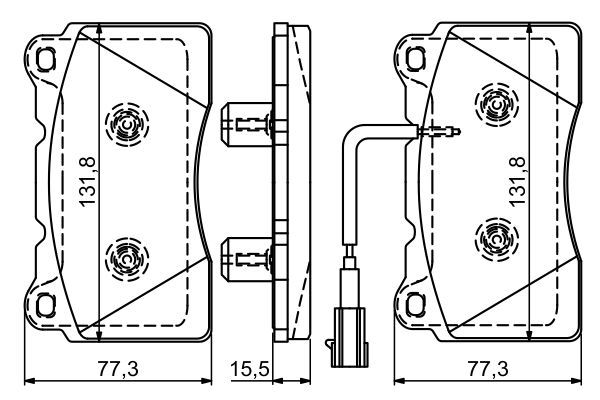 BOSCH 0986494539 Fren Balatası Ön - . Görsel