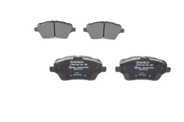 BOSCH 0986494792 Fren Balatası Ön - . Görsel