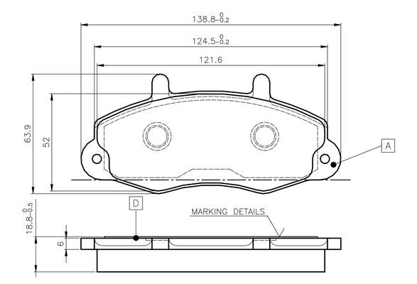 Ön Fren Balatası Ford Transit - . Görsel