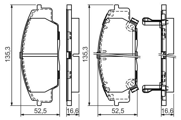 BOSCH 0986494311 Ön Fren Balata