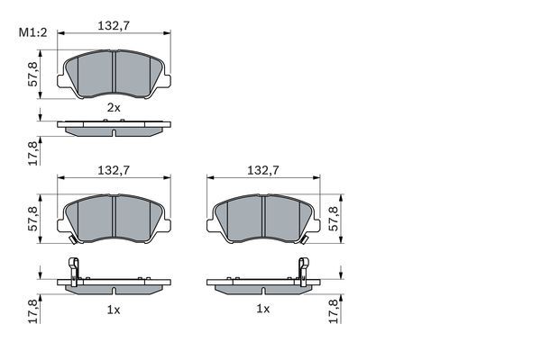 BOSCH 0986494563 Fren Balatası Ön