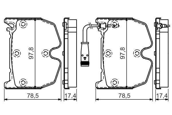 BOSCH 0986494364 Ön Fren Balata