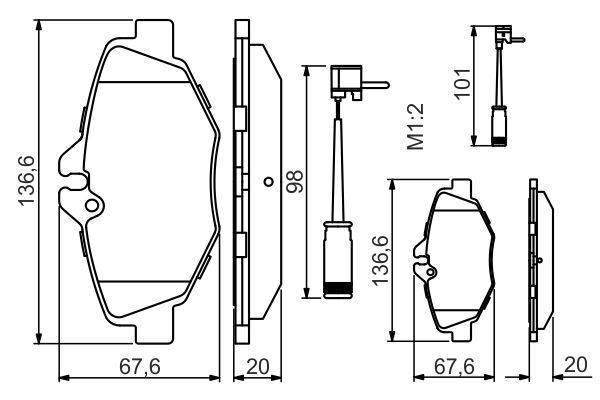 BOSCH 0986494285 Fren Balatası Ön - 7. Görsel