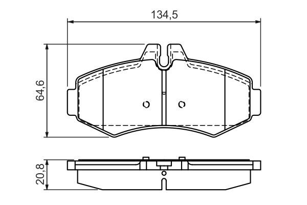 BOSCH 0986494013 Ön Fren Balata - . Görsel