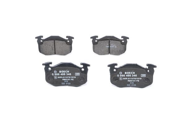 BOSCH 0986466346 Ön Fren Balata - . Görsel