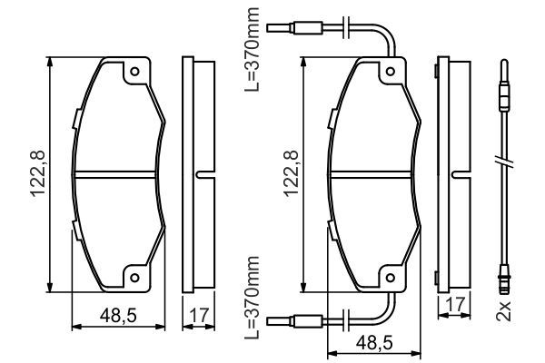 BOSCH 0986460953 Ön Fren Balata