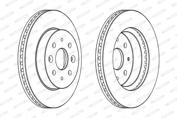 FERODO DDF1542 Fren Diski Ön - . Görsel