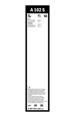 BOSCH 3397014116 Tesla Silecek Süpürgesi Ön Takım - . Görsel