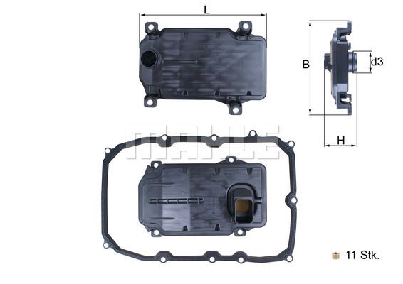 MAHLE HX187KIT Şanzıman Yağ Filtresi