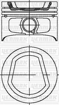 Piston (76.50MM-STD)  NÜRAL 87-72183-STD