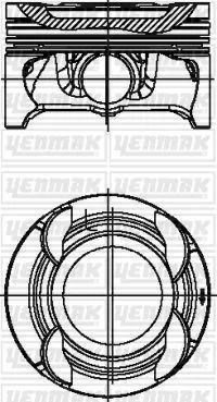 Piston (83.50MM-0.50) (0.20MM KISA)  NÜRAL 87-72607-050