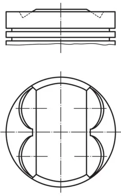 Piston (84.00MM-STD)  MAHLE 081 PI 00107 000