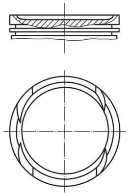 Piston (STD)  MAHLE 028 PI 00136 000