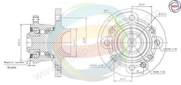 Tekerlek Yatağı Seti Multiparts 70-340050