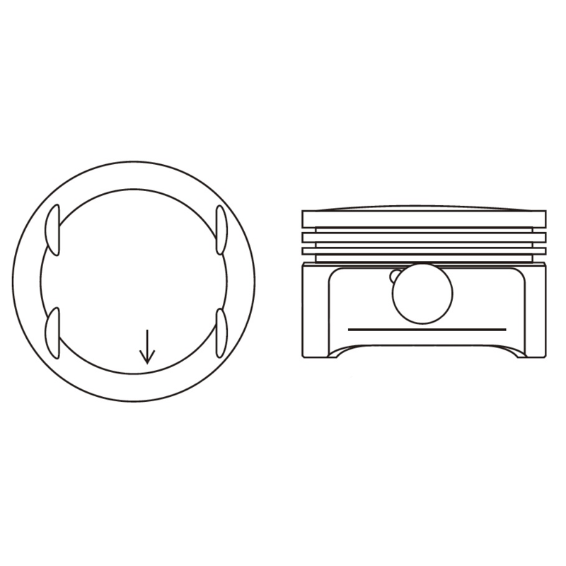Piston MV Parts MV P9708