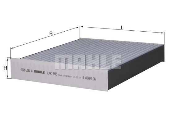 MAHLE LAK855 Polen Filtresi - . Görsel