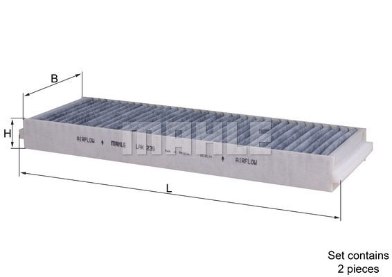 MAHLE LAK239/S Polen Filtresi