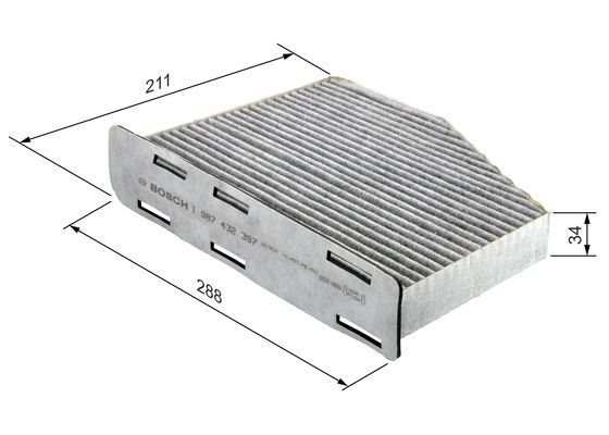 BOSCH 1987432397 Polen Filtresi - . Görsel