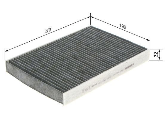 Polen Filtresi P407 C5 C6 Karbonlu - . Görsel