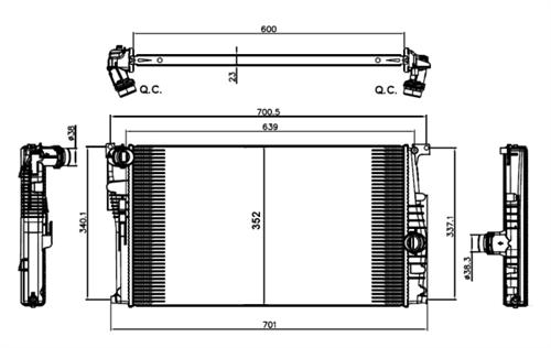 VALEO 735451 Su Radyatörü - . Görsel