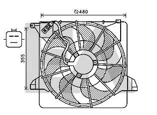 Radyatör Fan ve Motoru  BSG 40-510-008