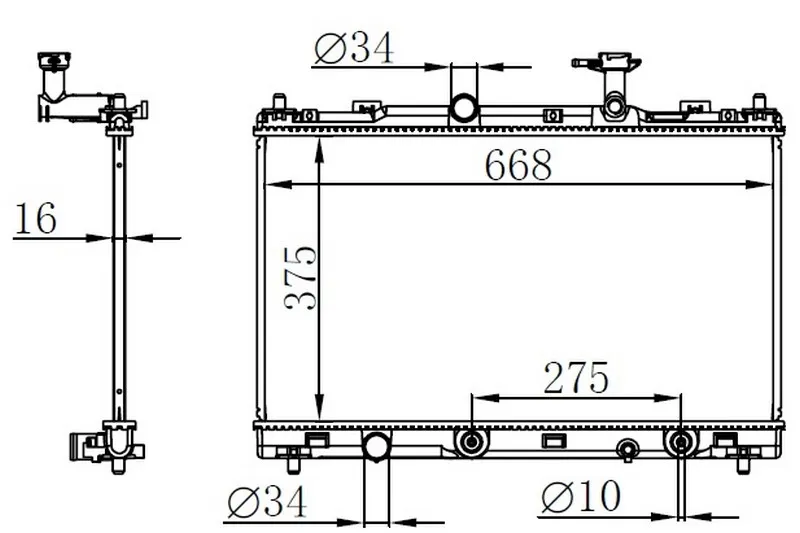 Su Radyatörü  ORİS BSZ086016