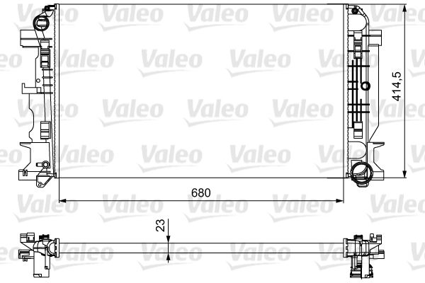 Radyatör Sprinter 06 Crafter 06 2.5Tdi Ac Klimasiz Mek 680X414.5X23