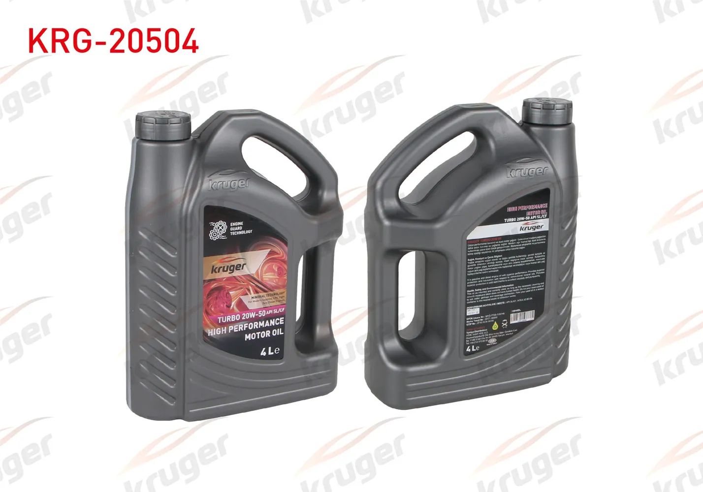 Motor Yağı (4 Lt) 20W50  KRUGER 20504
