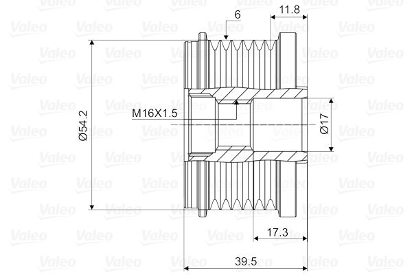 VALEO 588062 Alternatör Kasnağı - . Görsel