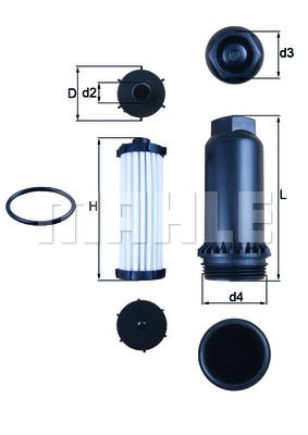 MAHLE HX151KIT Şanzıman Yağ Filtresi