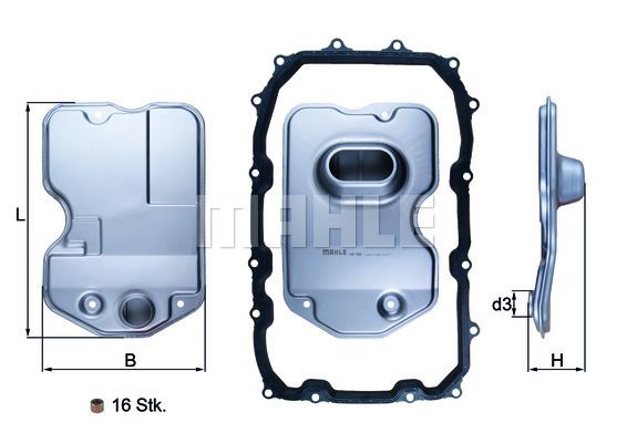 MAHLE HX160KIT Şanzıman Yağ Filtresi