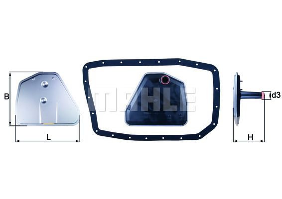 MAHLE HX162D Şanzıman Yağ Filtresi - . Görsel