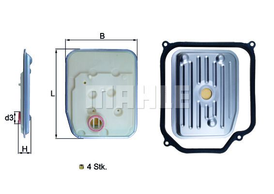 MAHLE HX147KIT1 Şanzıman Yağ Filtresi