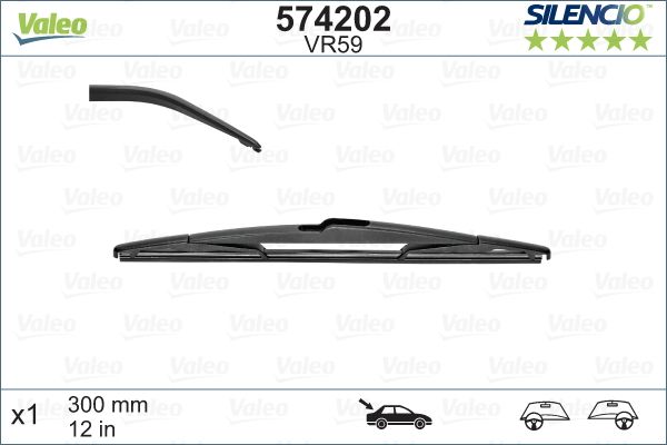 VALEO 574202 Silecek Süpürgesi Arka